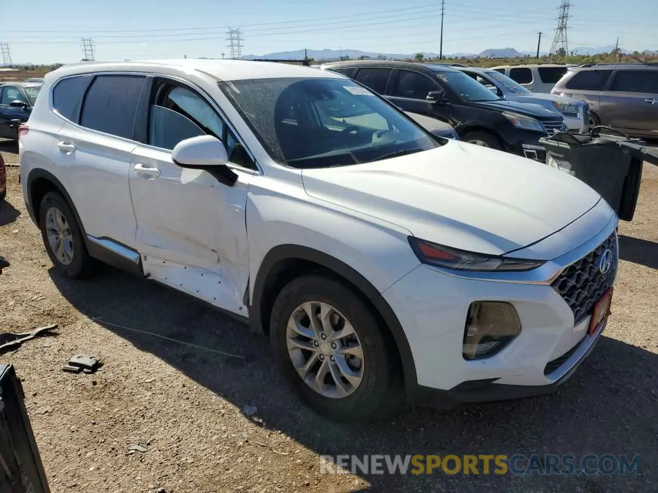 4 Photograph of a damaged car 5NMS23ADXKH100325 HYUNDAI SANTA FE 2019