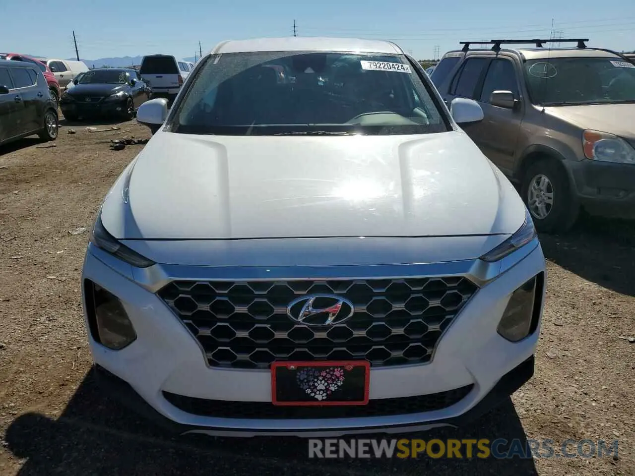 5 Photograph of a damaged car 5NMS23ADXKH100325 HYUNDAI SANTA FE 2019