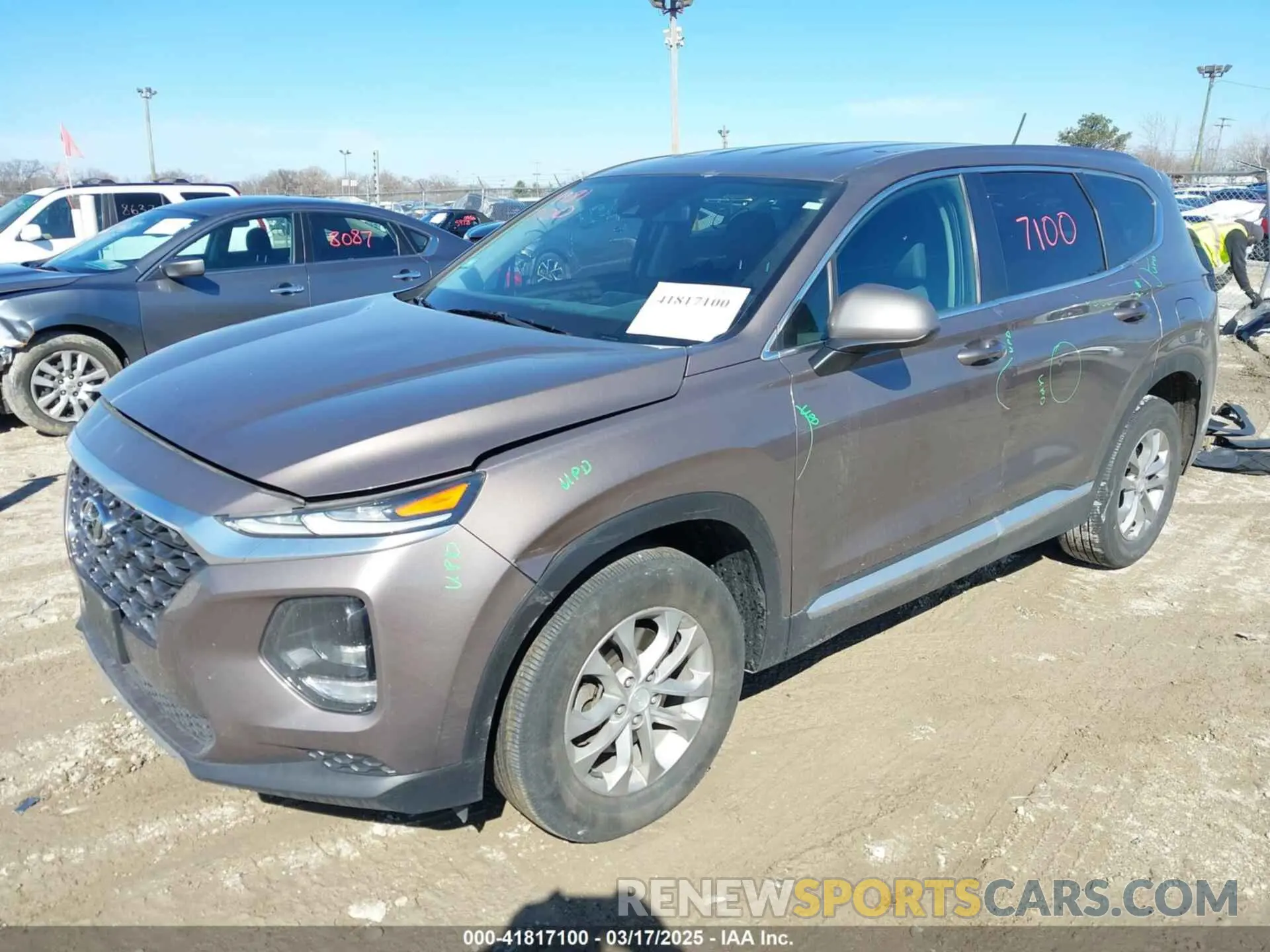 2 Фотография поврежденного автомобиля 5NMS2CAD0KH117649 HYUNDAI SANTA FE 2019