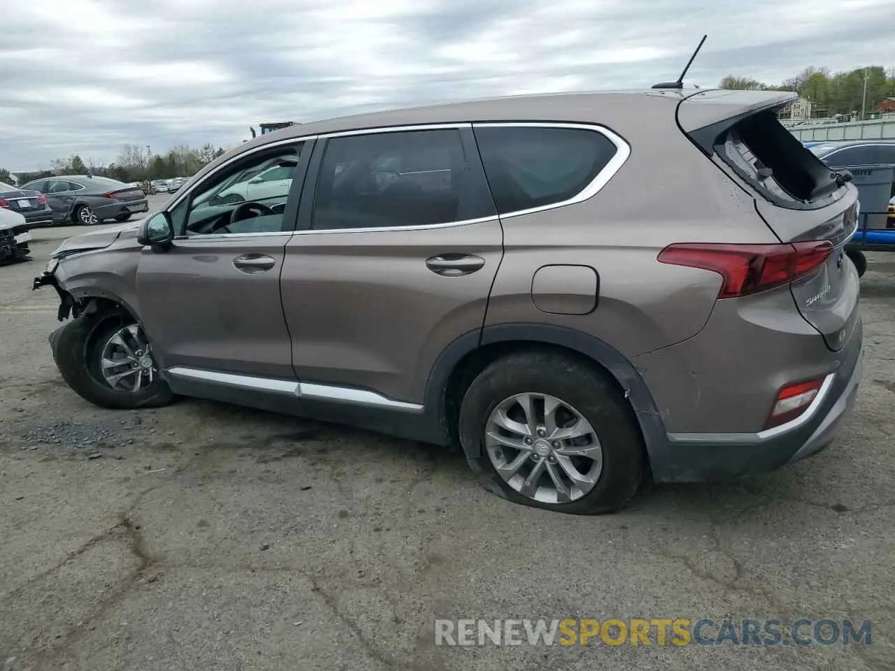 2 Photograph of a damaged car 5NMS2CAD0KH123337 HYUNDAI SANTA FE 2019