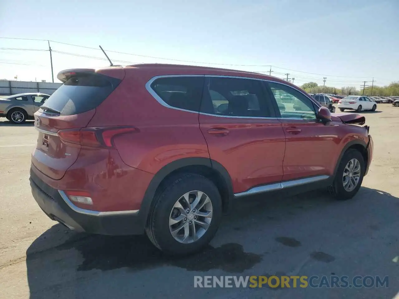 3 Фотография поврежденного автомобиля 5NMS2CAD1KH032125 HYUNDAI SANTA FE 2019