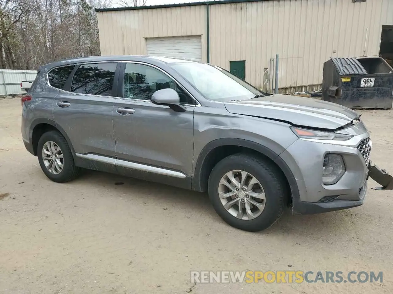 4 Фотография поврежденного автомобиля 5NMS2CAD2KH078532 HYUNDAI SANTA FE 2019