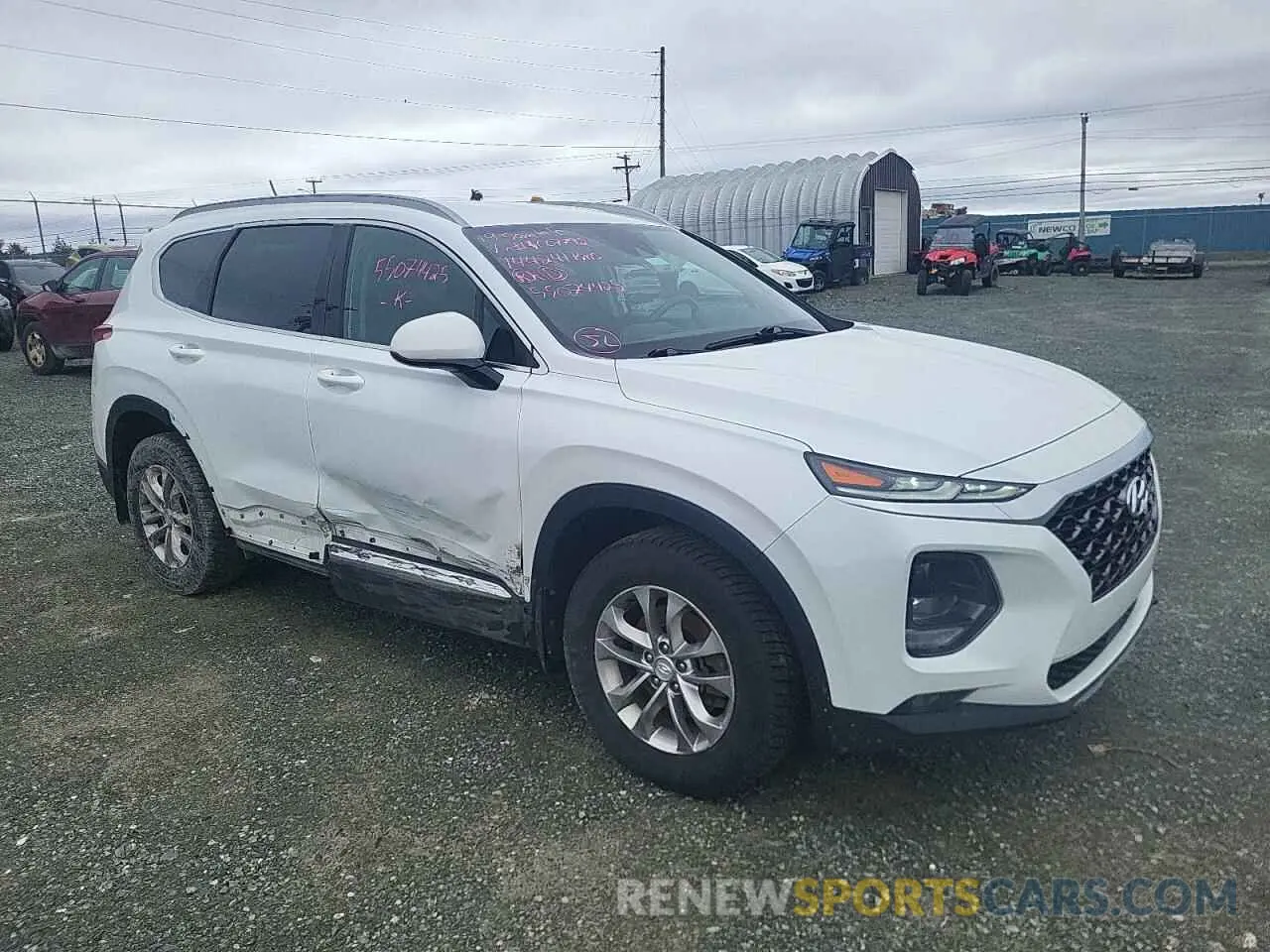 4 Photograph of a damaged car 5NMS2CAD3KH007792 HYUNDAI SANTA FE 2019