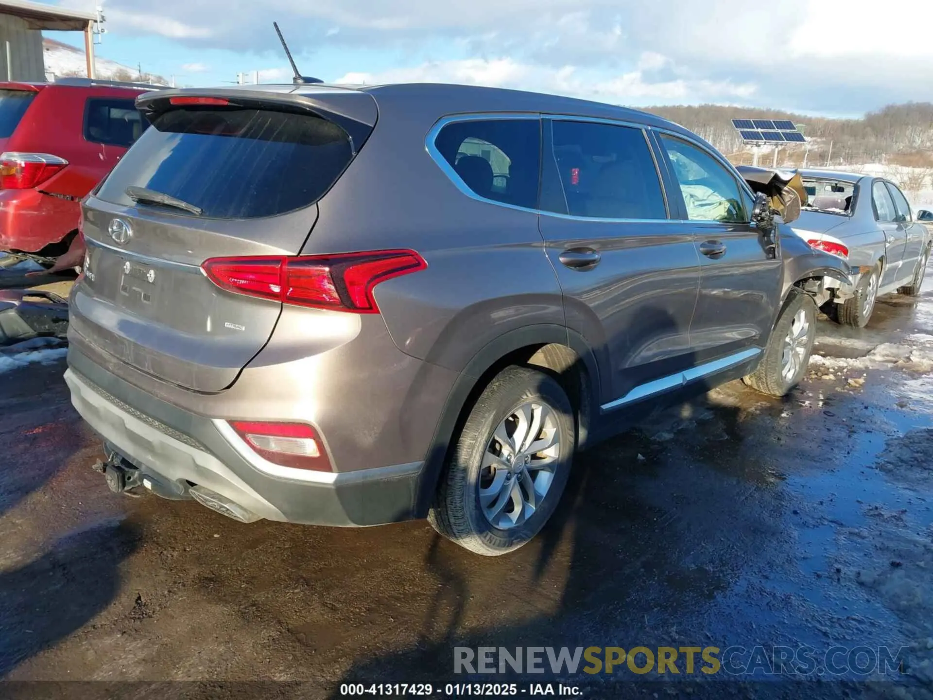 4 Фотография поврежденного автомобиля 5NMS2CAD4KH089712 HYUNDAI SANTA FE 2019