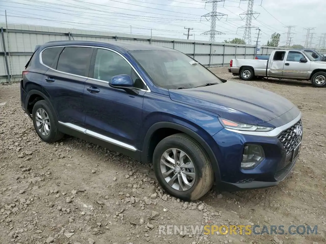 4 Photograph of a damaged car 5NMS2CAD4KH125270 HYUNDAI SANTA FE 2019