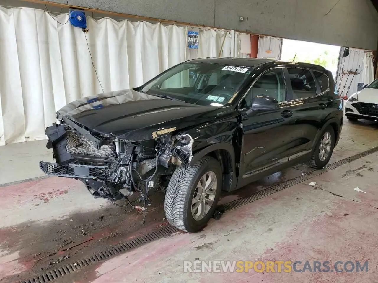 1 Photograph of a damaged car 5NMS2CAD5KH008166 HYUNDAI SANTA FE 2019