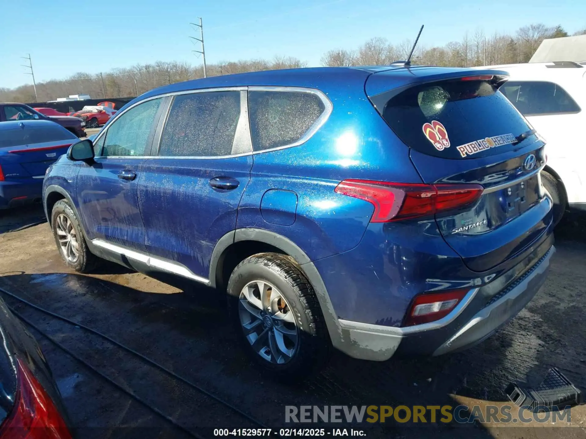 3 Фотография поврежденного автомобиля 5NMS2CAD5KH013996 HYUNDAI SANTA FE 2019