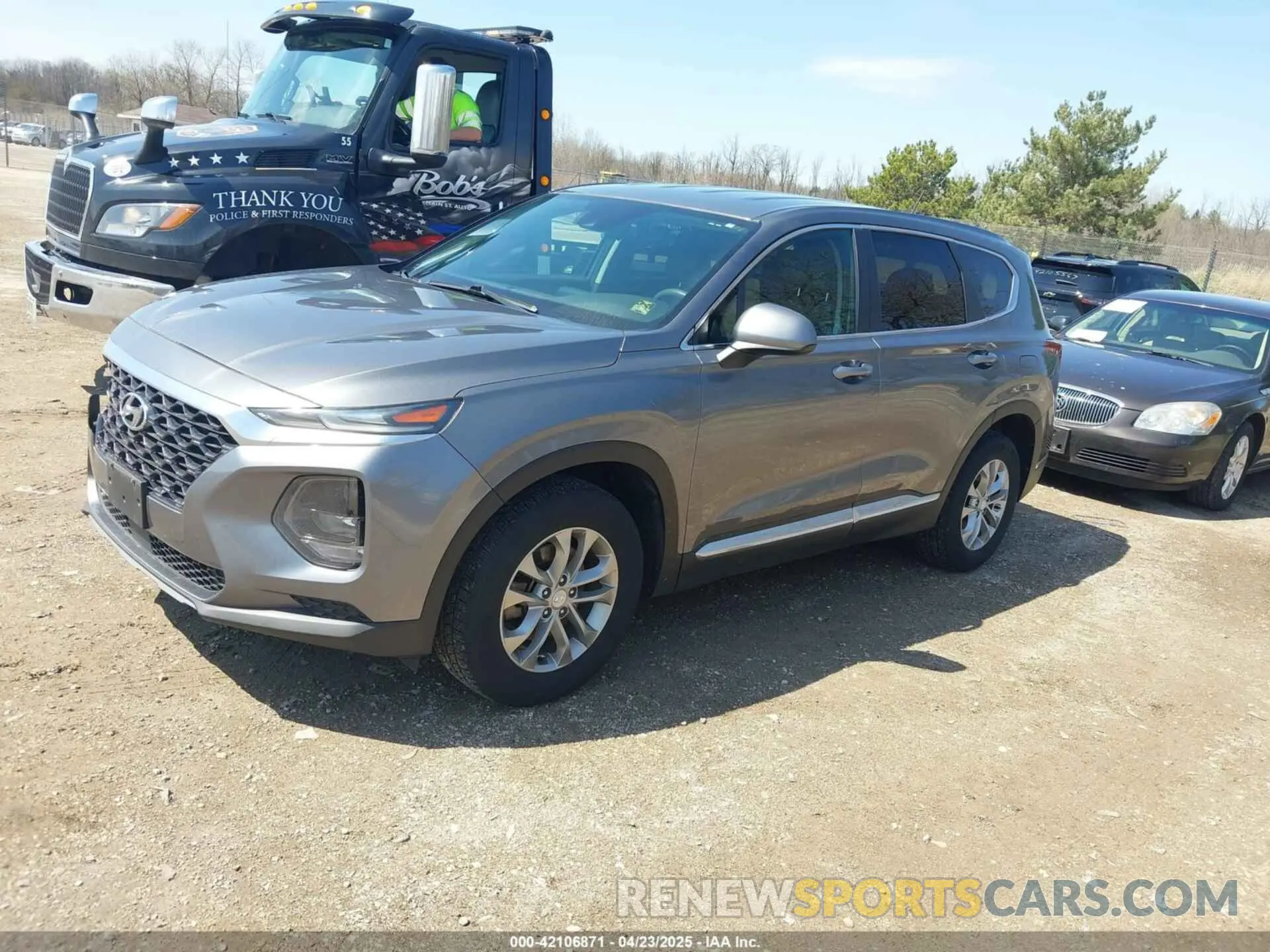 2 Photograph of a damaged car 5NMS2CAD5KH016378 HYUNDAI SANTA FE 2019