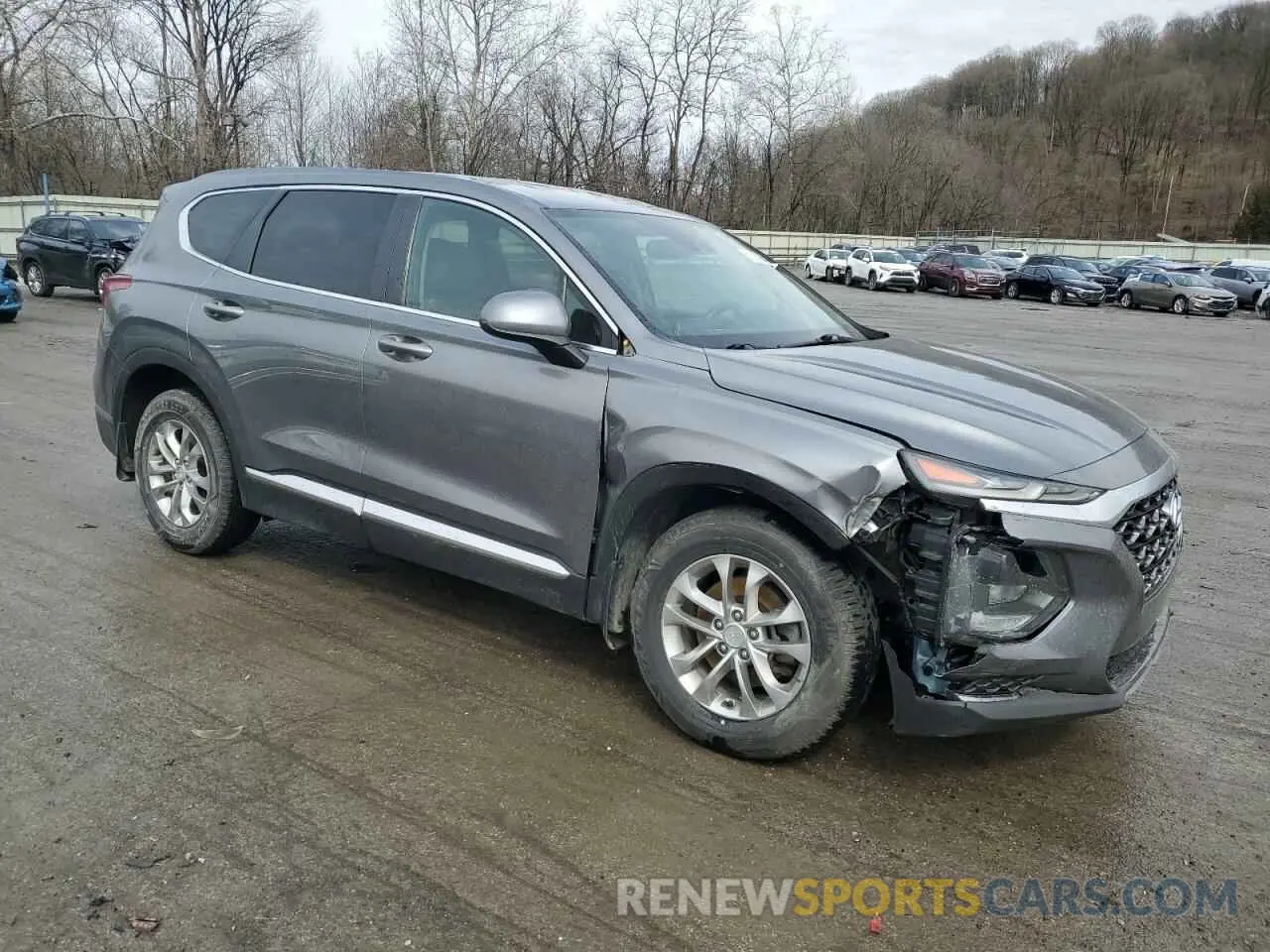 4 Фотография поврежденного автомобиля 5NMS2CAD5KH093963 HYUNDAI SANTA FE 2019