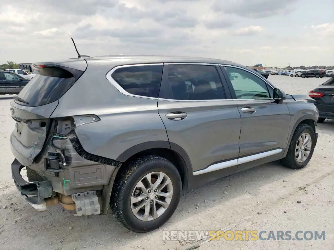 3 Фотография поврежденного автомобиля 5NMS2CAD6KH120586 HYUNDAI SANTA FE 2019