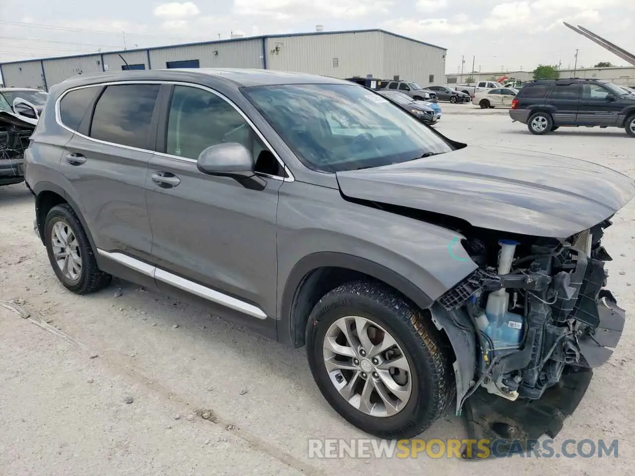 4 Фотография поврежденного автомобиля 5NMS2CAD6KH120586 HYUNDAI SANTA FE 2019