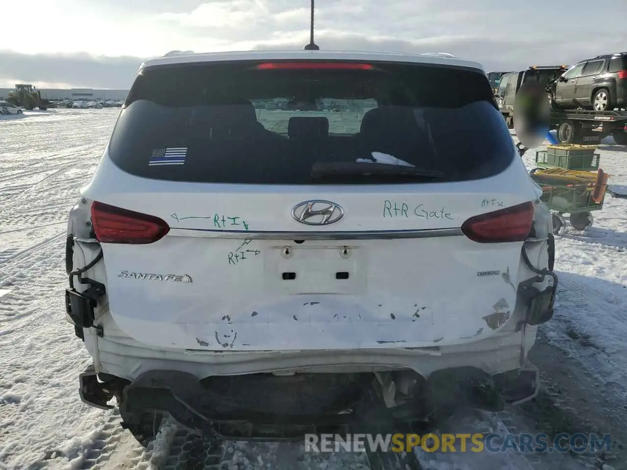 6 Фотография поврежденного автомобиля 5NMS2CAD8KH083878 HYUNDAI SANTA FE 2019