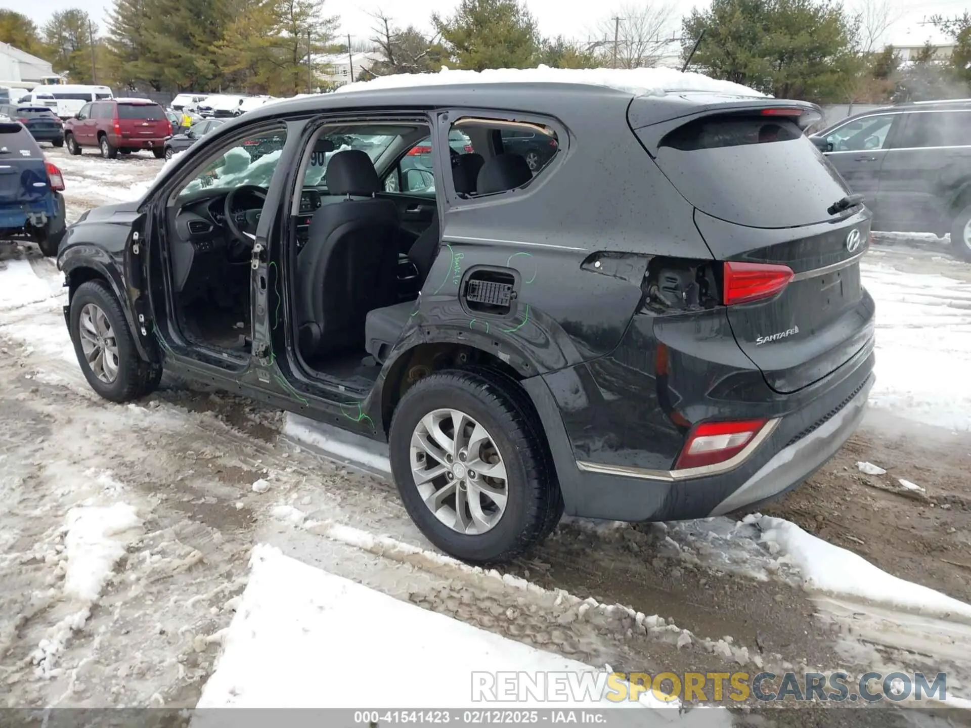 3 Фотография поврежденного автомобиля 5NMS2CAD9KH003200 HYUNDAI SANTA FE 2019