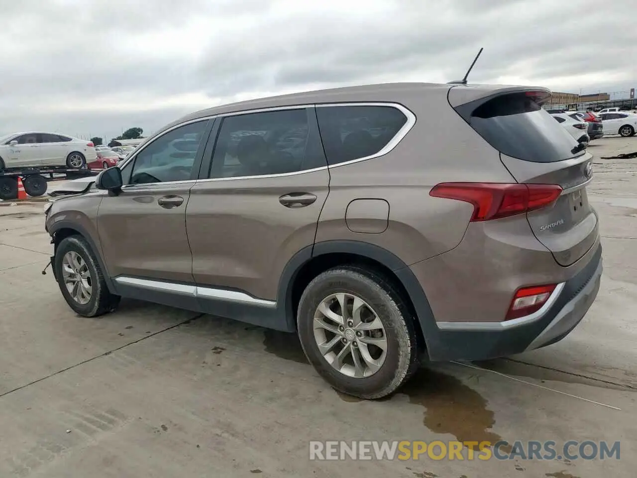 2 Photograph of a damaged car 5NMS2CAD9KH012754 HYUNDAI SANTA FE 2019
