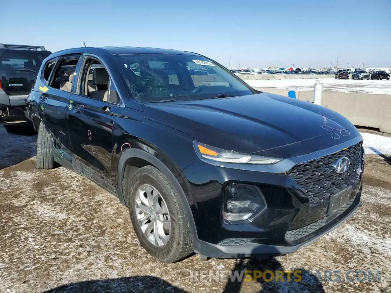 4 Photograph of a damaged car 5NMS2CAD9KH049870 HYUNDAI SANTA FE 2019