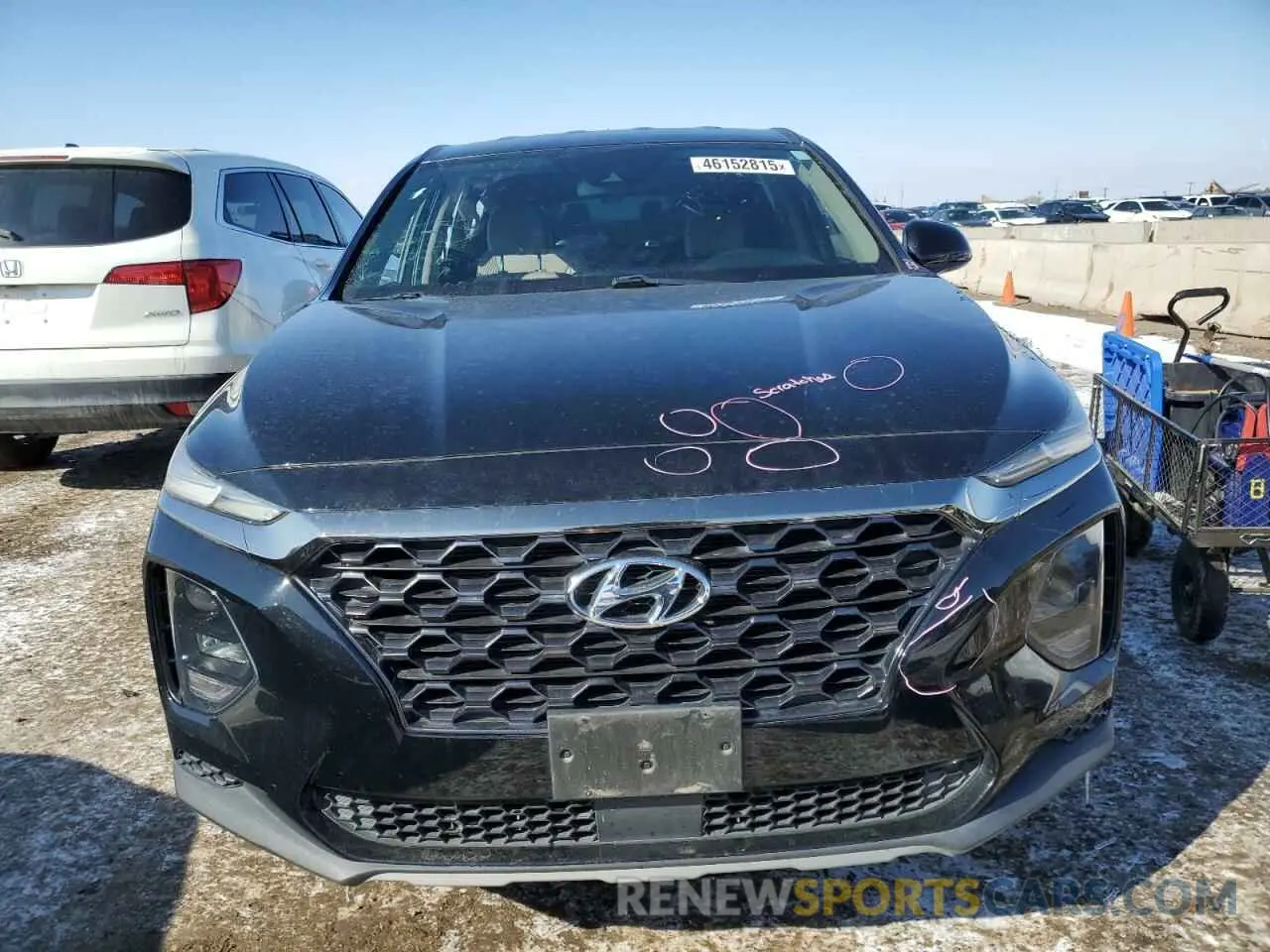 5 Photograph of a damaged car 5NMS2CAD9KH049870 HYUNDAI SANTA FE 2019