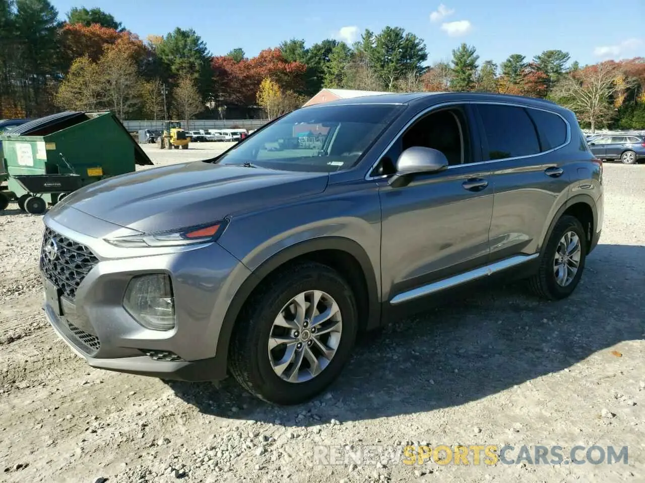 1 Photograph of a damaged car 5NMS2CADXKH002640 HYUNDAI SANTA FE 2019