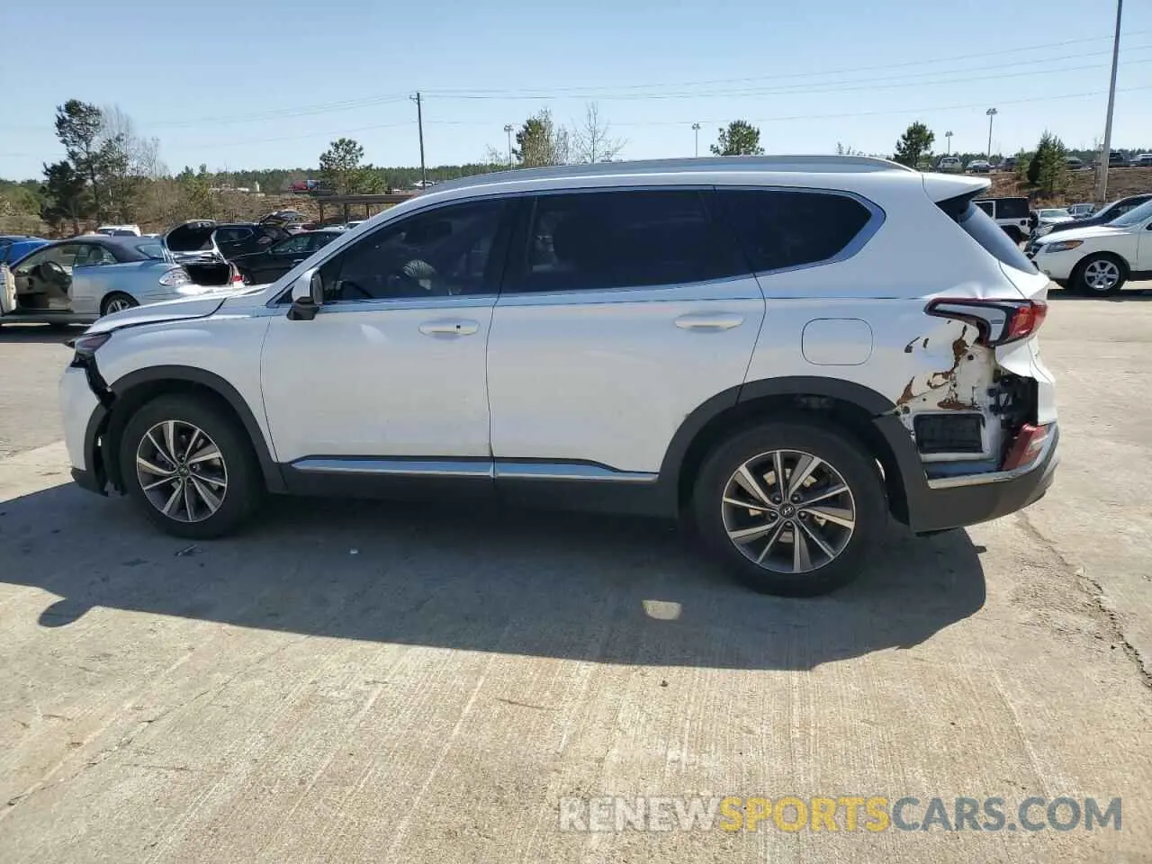 2 Photograph of a damaged car 5NMS33AD0KH033005 HYUNDAI SANTA FE 2019