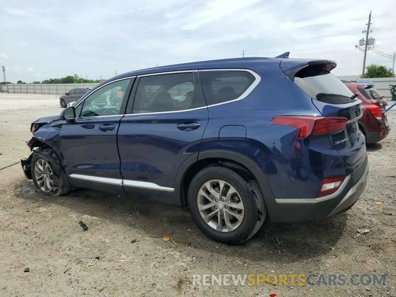 2 Photograph of a damaged car 5NMS33AD0KH043131 HYUNDAI SANTA FE 2019