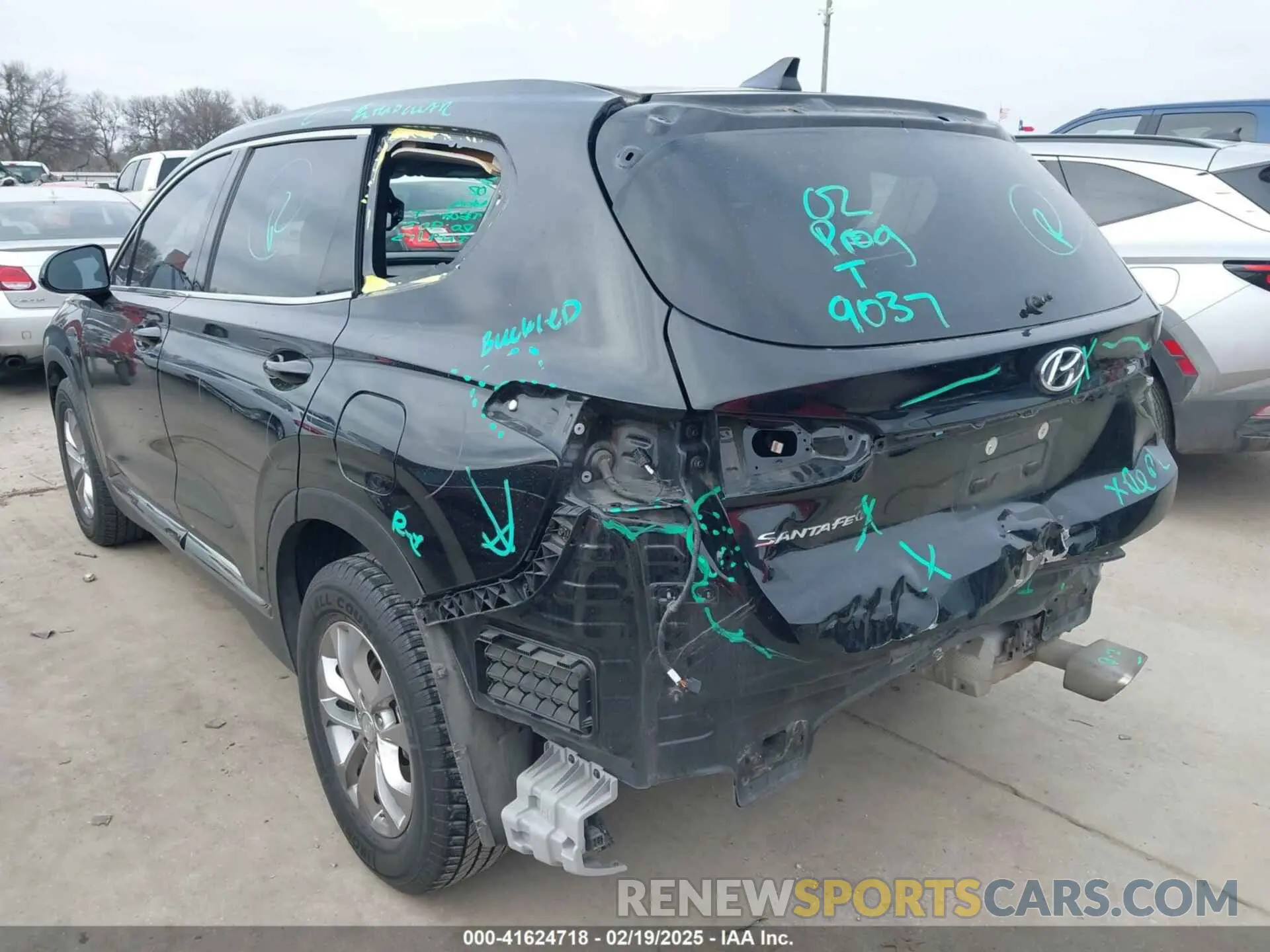 3 Фотография поврежденного автомобиля 5NMS33AD2KH068726 HYUNDAI SANTA FE 2019
