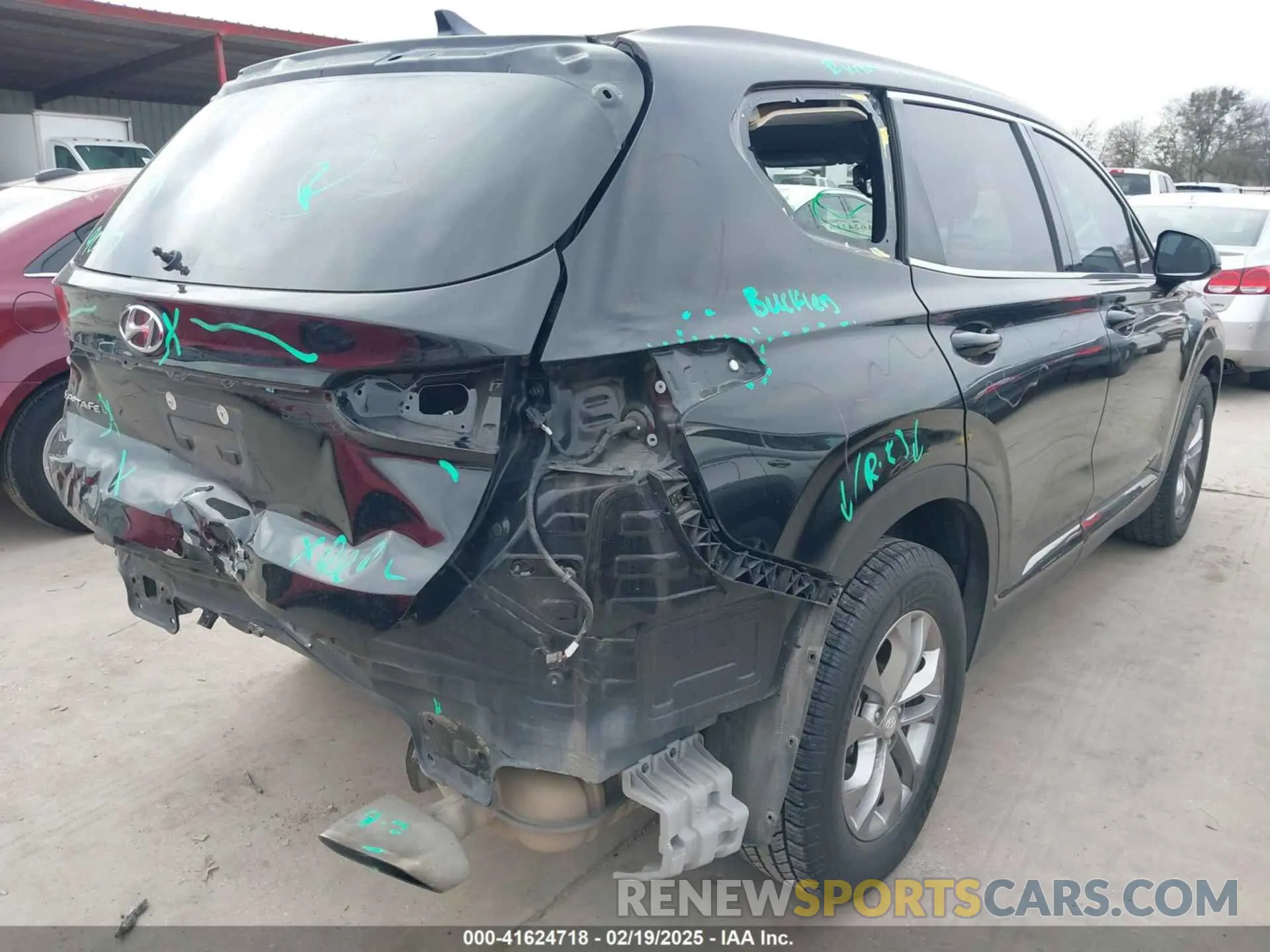 4 Фотография поврежденного автомобиля 5NMS33AD2KH068726 HYUNDAI SANTA FE 2019