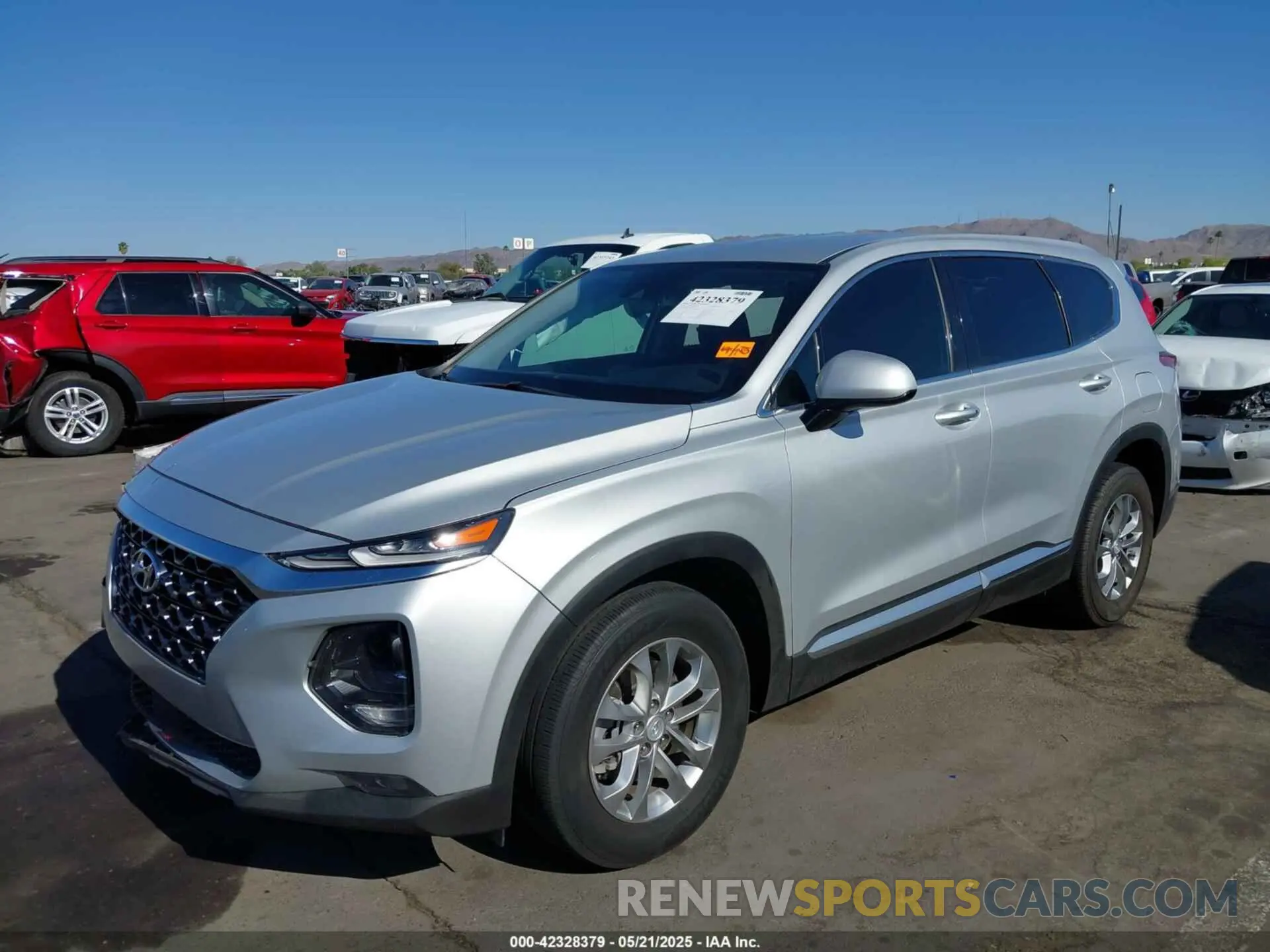2 Photograph of a damaged car 5NMS33AD2KH130111 HYUNDAI SANTA FE 2019