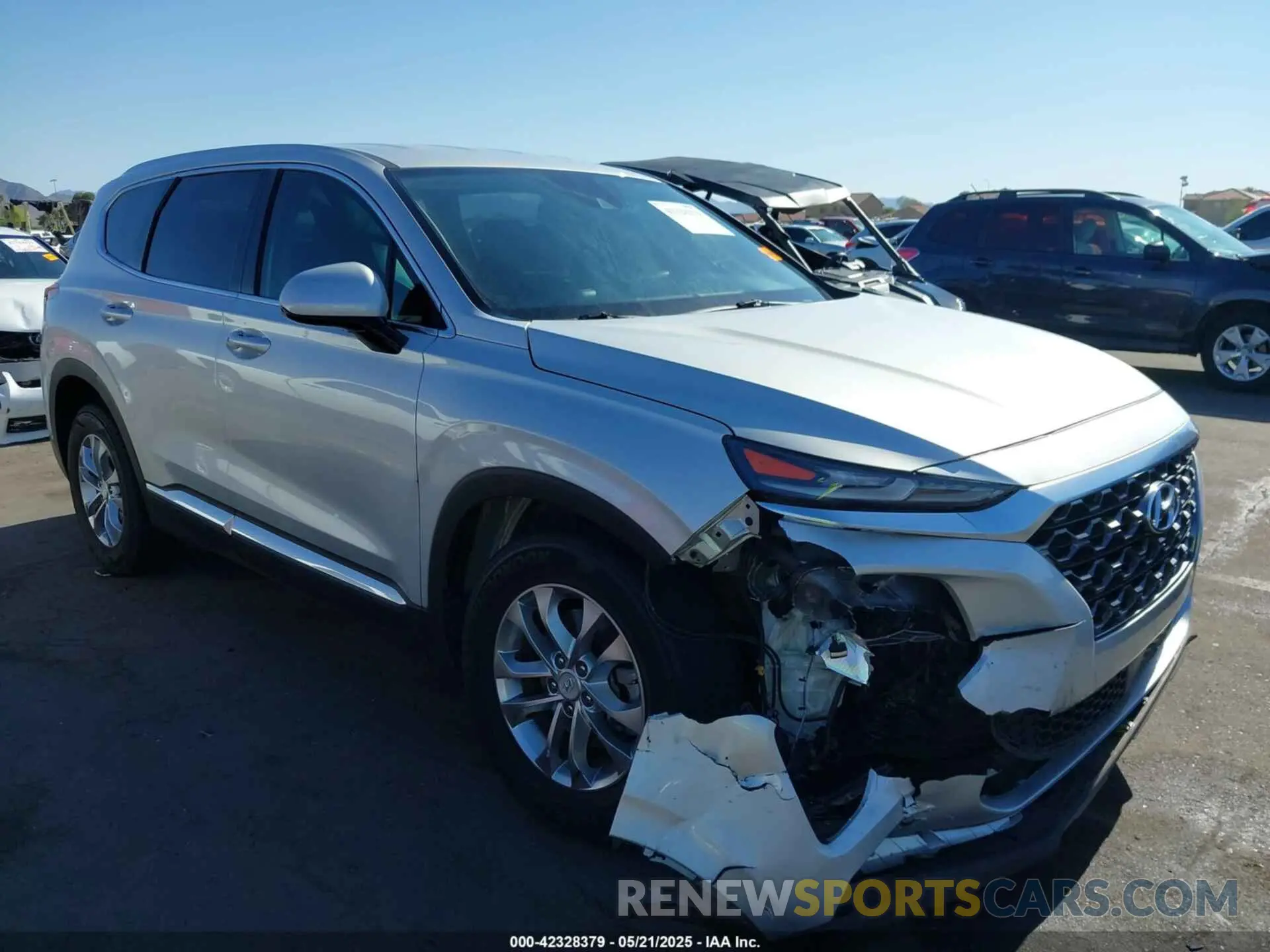 6 Photograph of a damaged car 5NMS33AD2KH130111 HYUNDAI SANTA FE 2019