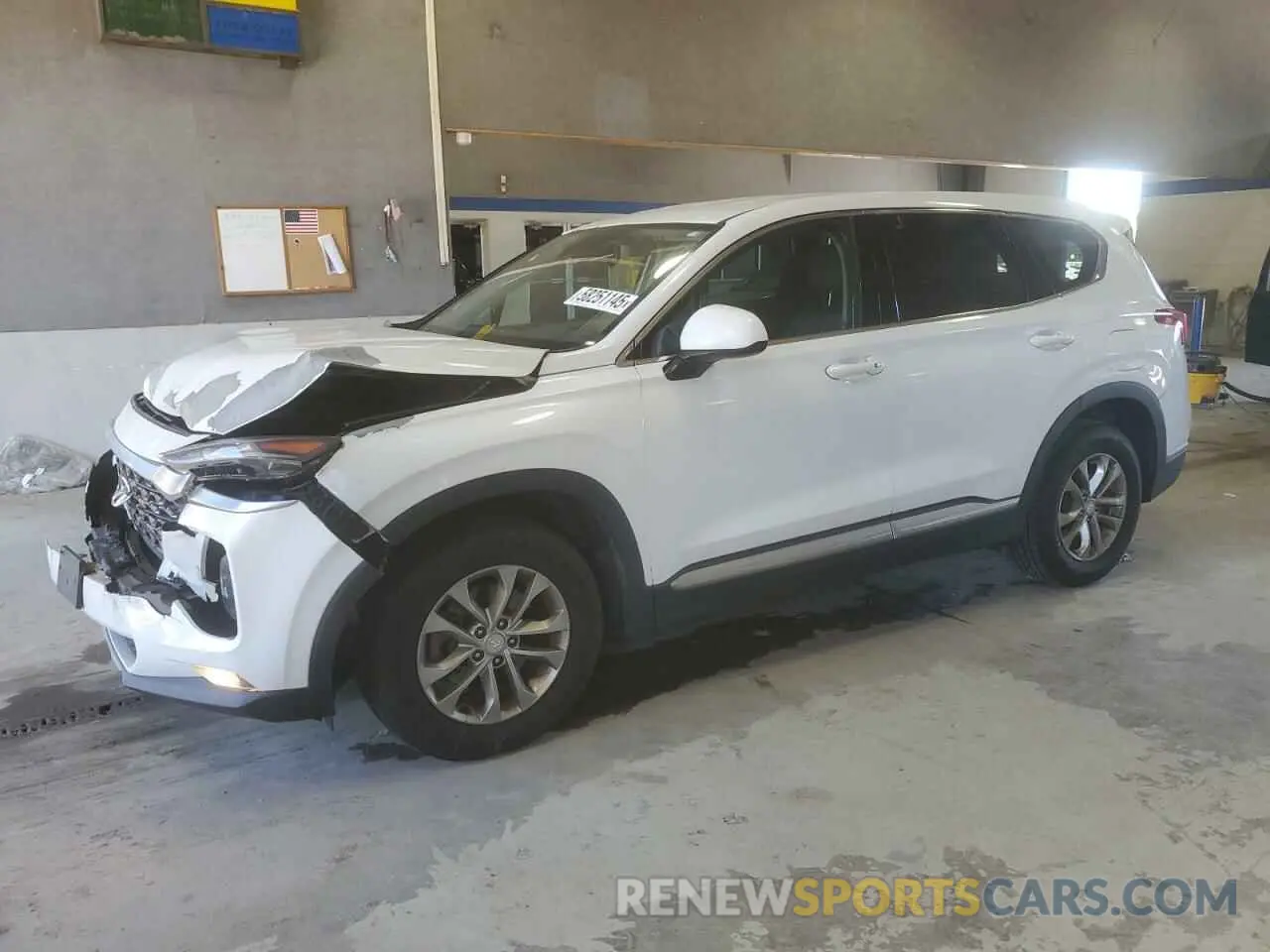 1 Photograph of a damaged car 5NMS33AD3KH004579 HYUNDAI SANTA FE 2019
