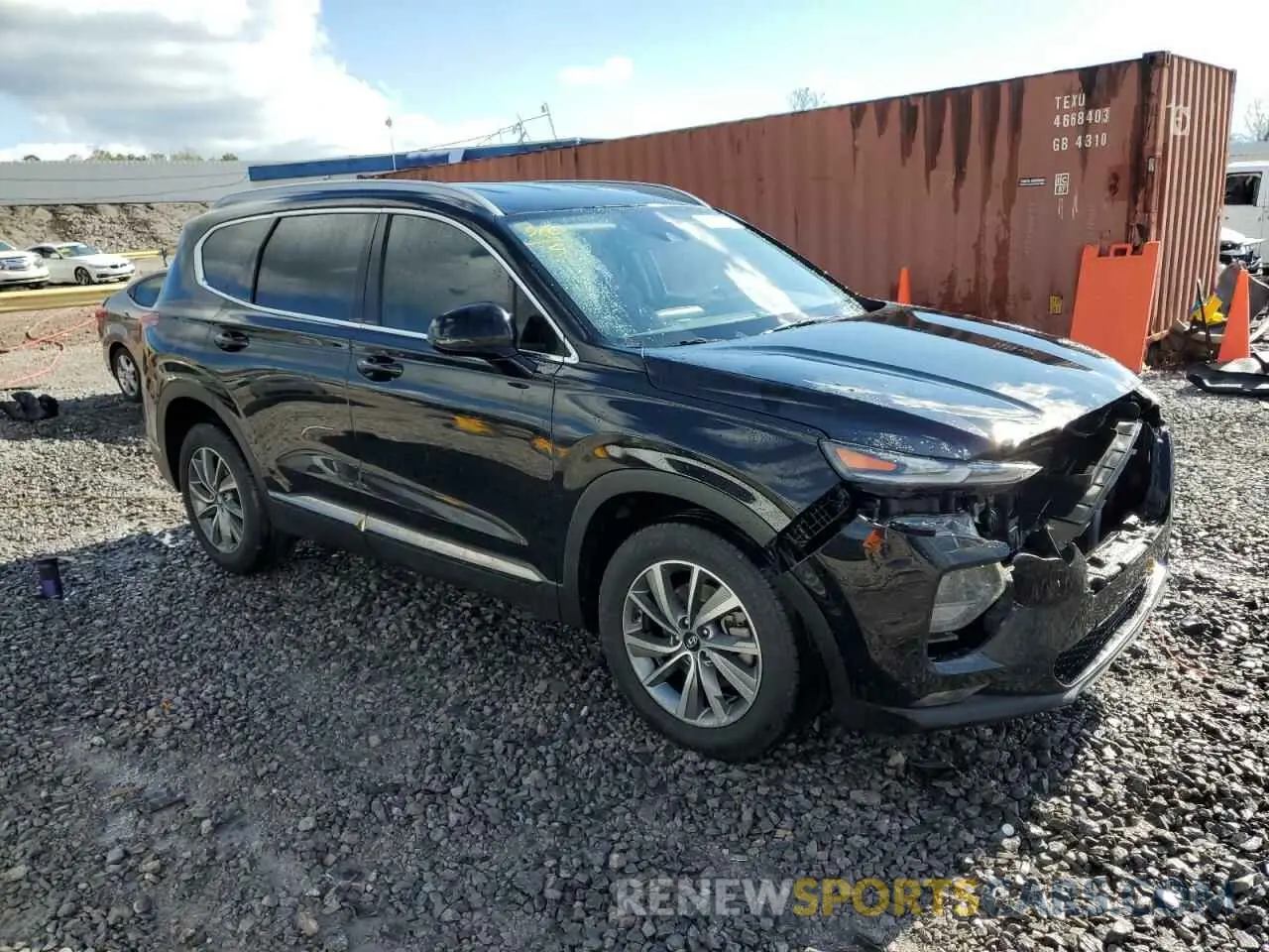 4 Фотография поврежденного автомобиля 5NMS33AD3KH025786 HYUNDAI SANTA FE 2019
