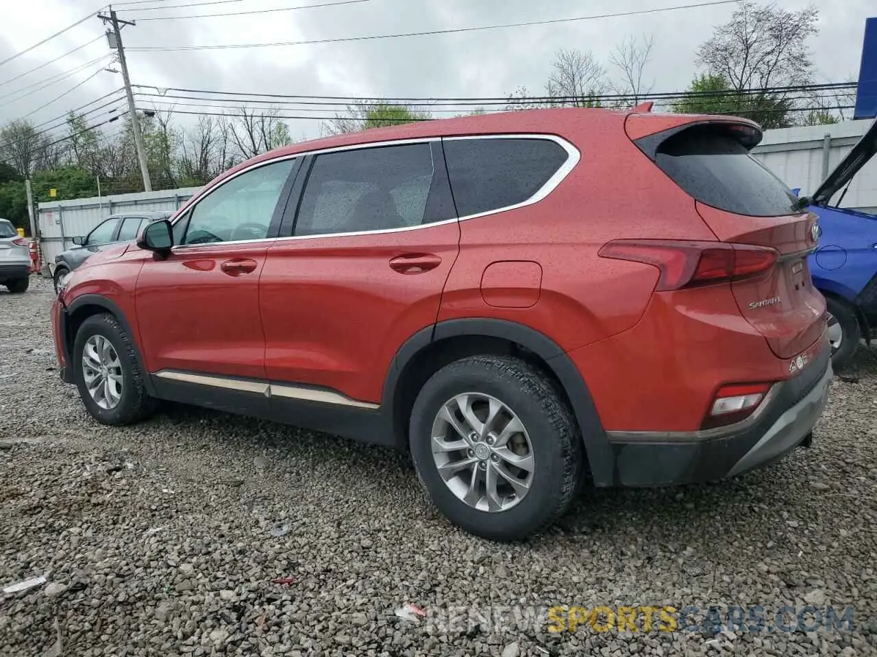 2 Photograph of a damaged car 5NMS33AD3KH073756 HYUNDAI SANTA FE 2019