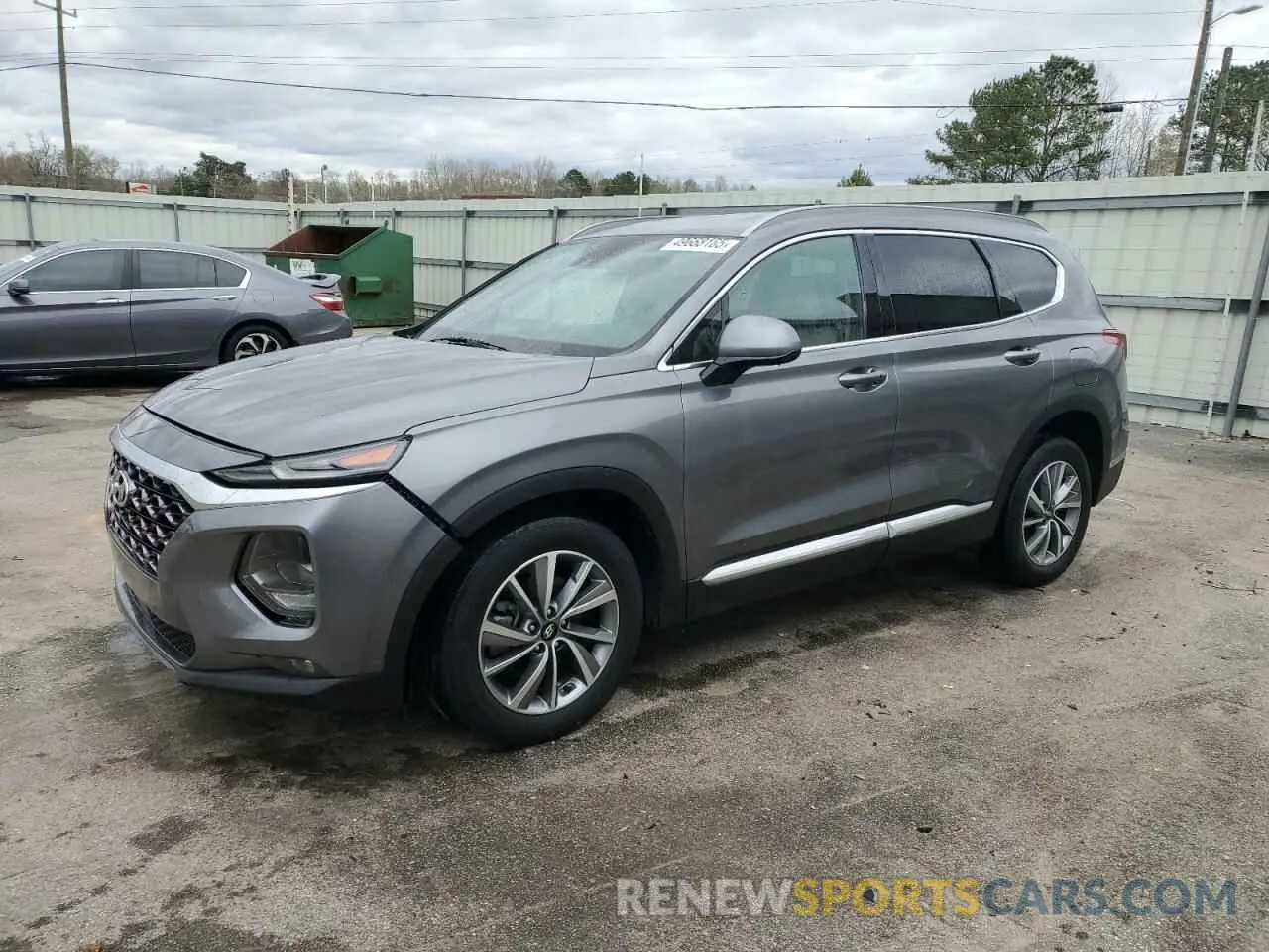 1 Photograph of a damaged car 5NMS33AD4KH004705 HYUNDAI SANTA FE 2019