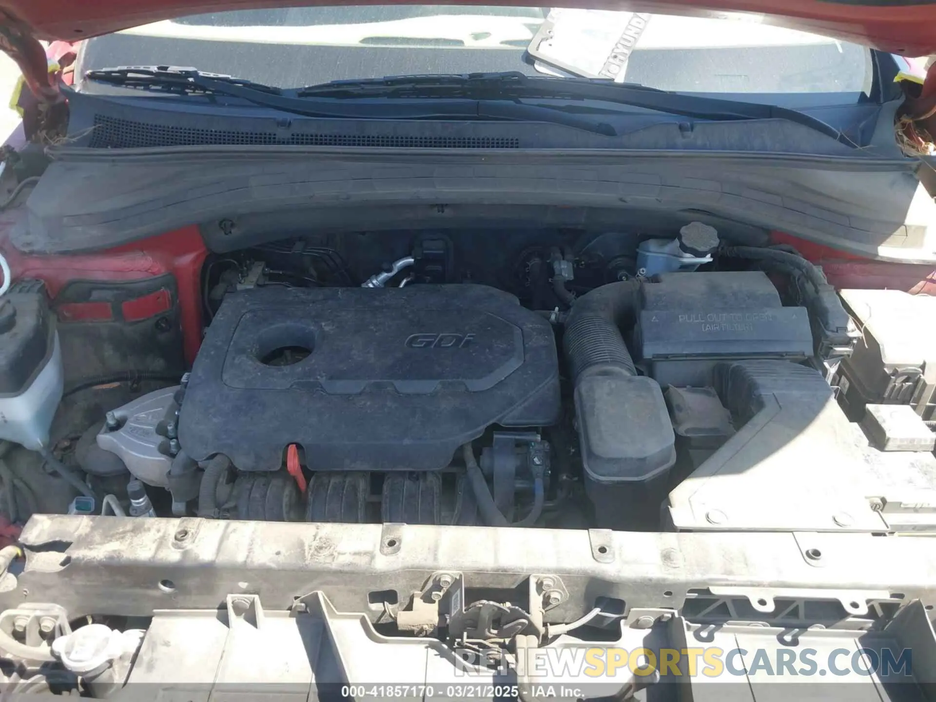 10 Photograph of a damaged car 5NMS33AD7KH113627 HYUNDAI SANTA FE 2019