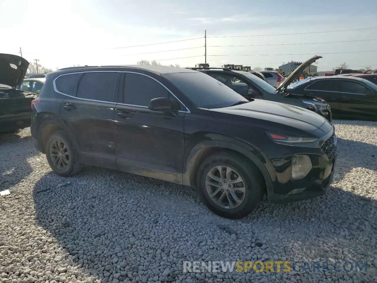 4 Photograph of a damaged car 5NMS33AD8KH053745 HYUNDAI SANTA FE 2019