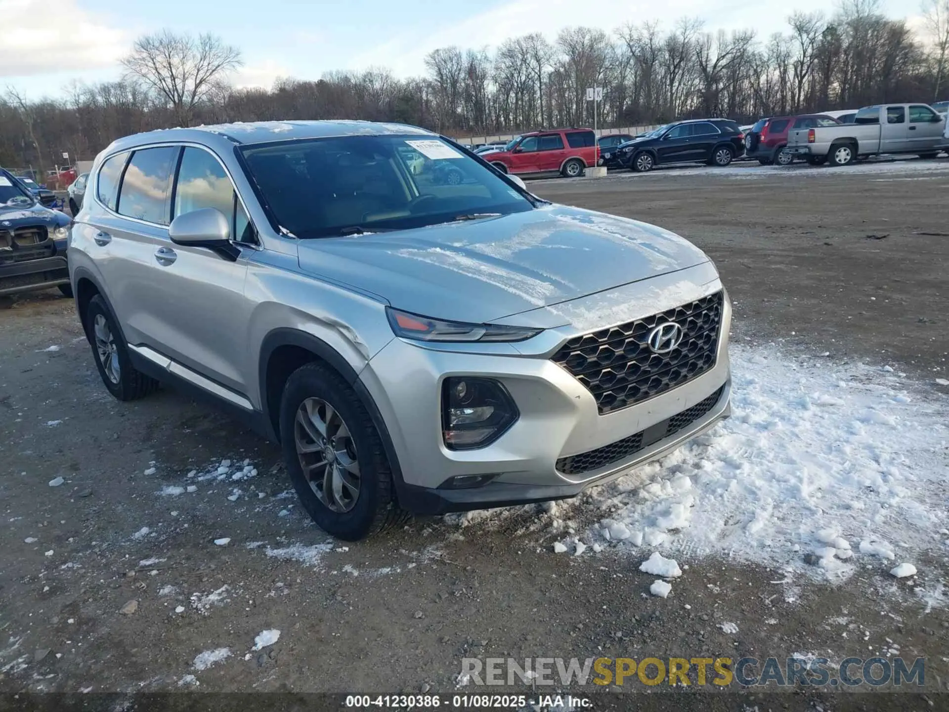 1 Photograph of a damaged car 5NMS33AD9KH033746 HYUNDAI SANTA FE 2019