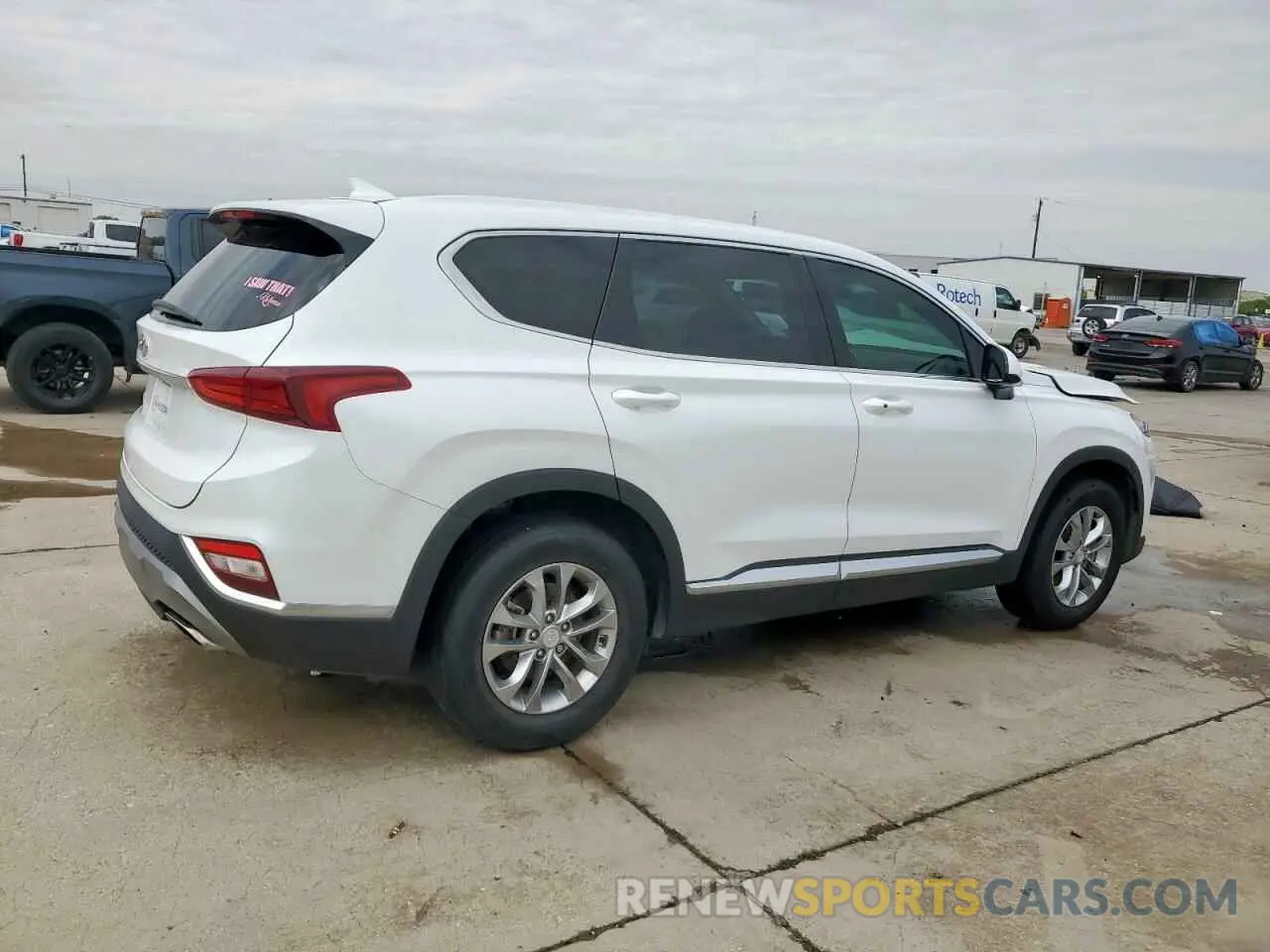 3 Фотография поврежденного автомобиля 5NMS33AD9KH110180 HYUNDAI SANTA FE 2019