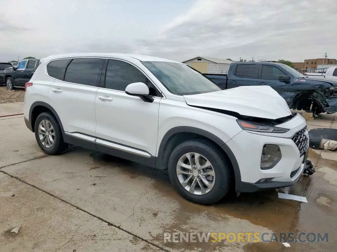 4 Фотография поврежденного автомобиля 5NMS33AD9KH110180 HYUNDAI SANTA FE 2019