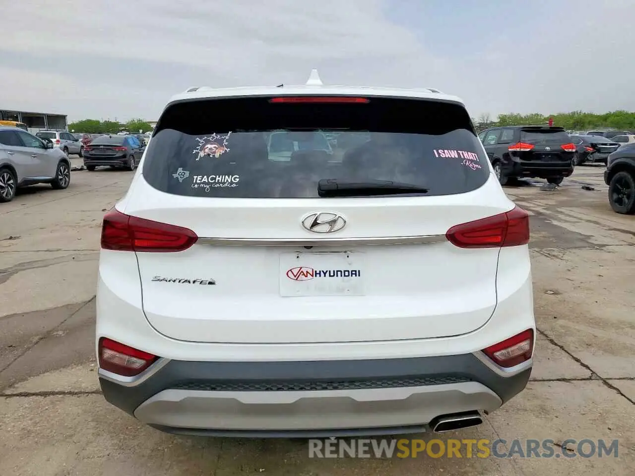 6 Фотография поврежденного автомобиля 5NMS33AD9KH110180 HYUNDAI SANTA FE 2019