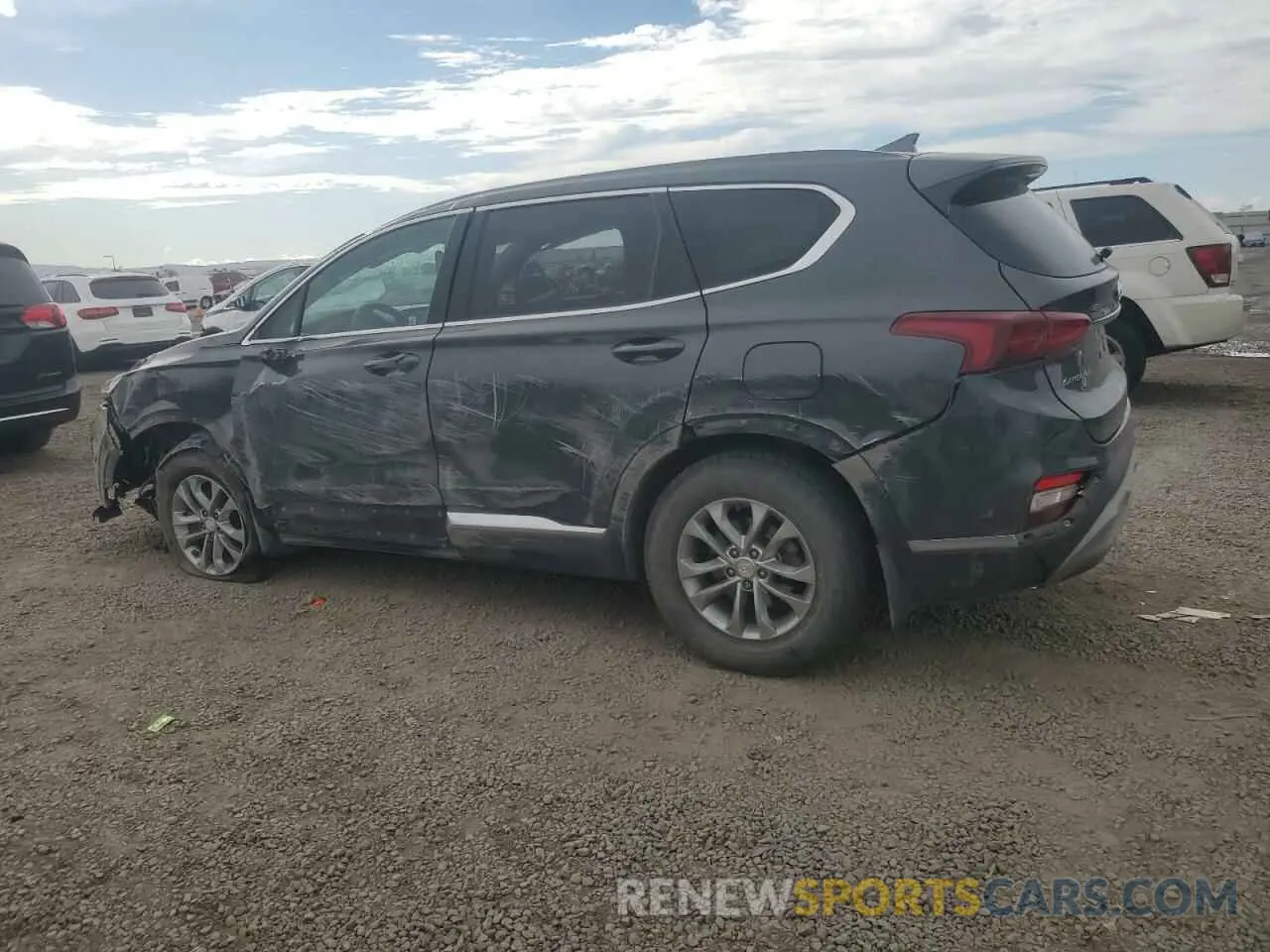 2 Photograph of a damaged car 5NMS33AD9KH130820 HYUNDAI SANTA FE 2019