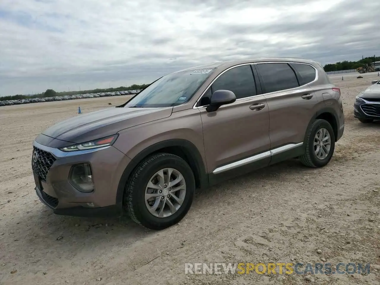 1 Photograph of a damaged car 5NMS33ADXKH136545 HYUNDAI SANTA FE 2019