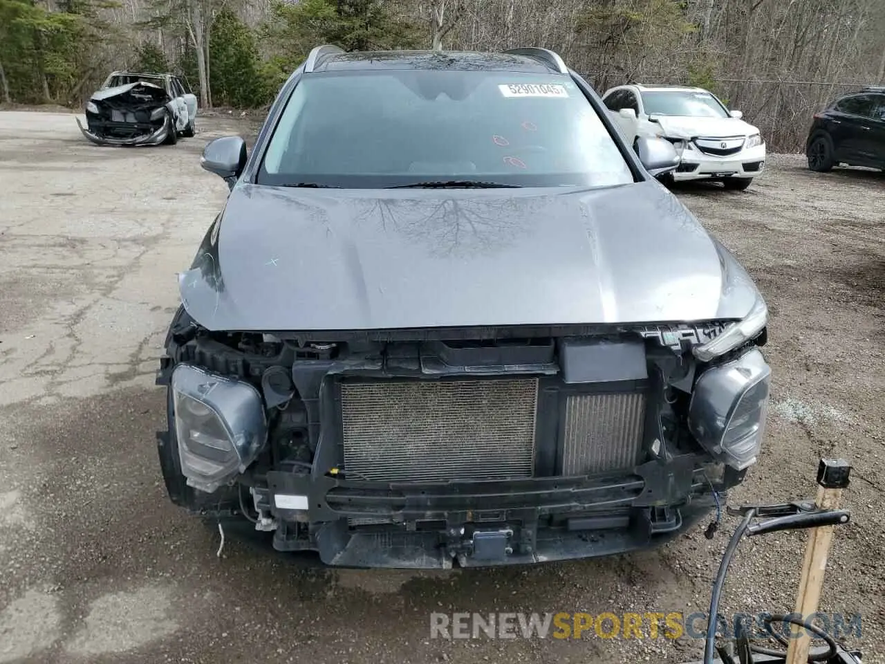 5 Photograph of a damaged car 5NMS3CAA9KH077185 HYUNDAI SANTA FE 2019