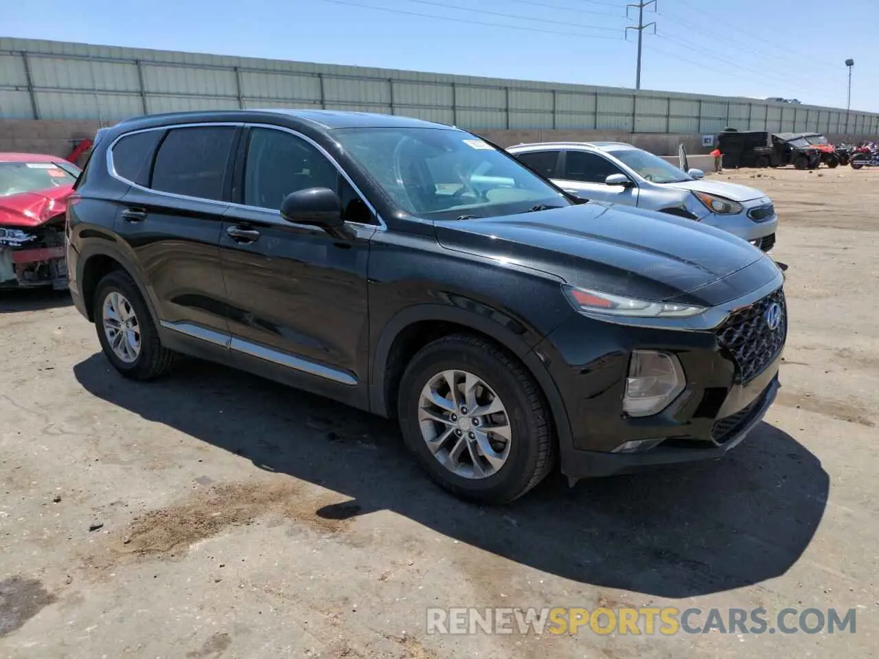 4 Photograph of a damaged car 5NMS3CAD0KH037409 HYUNDAI SANTA FE 2019