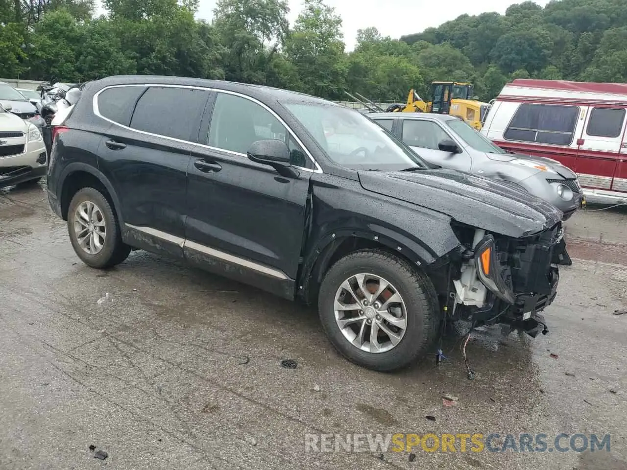 4 Фотография поврежденного автомобиля 5NMS3CAD2KH001785 HYUNDAI SANTA FE 2019
