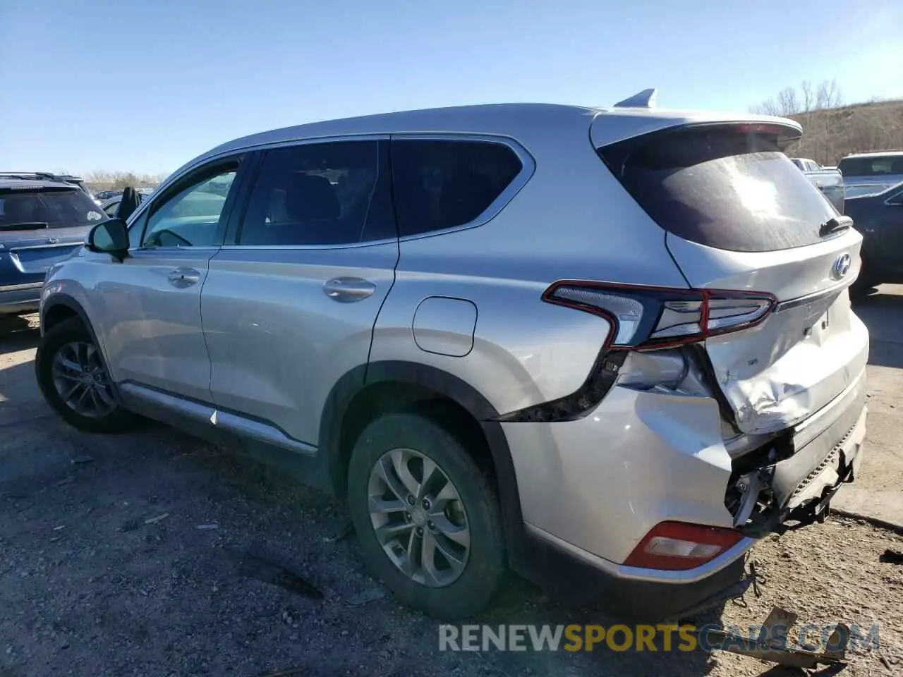 2 Photograph of a damaged car 5NMS3CAD2KH009854 HYUNDAI SANTA FE 2019