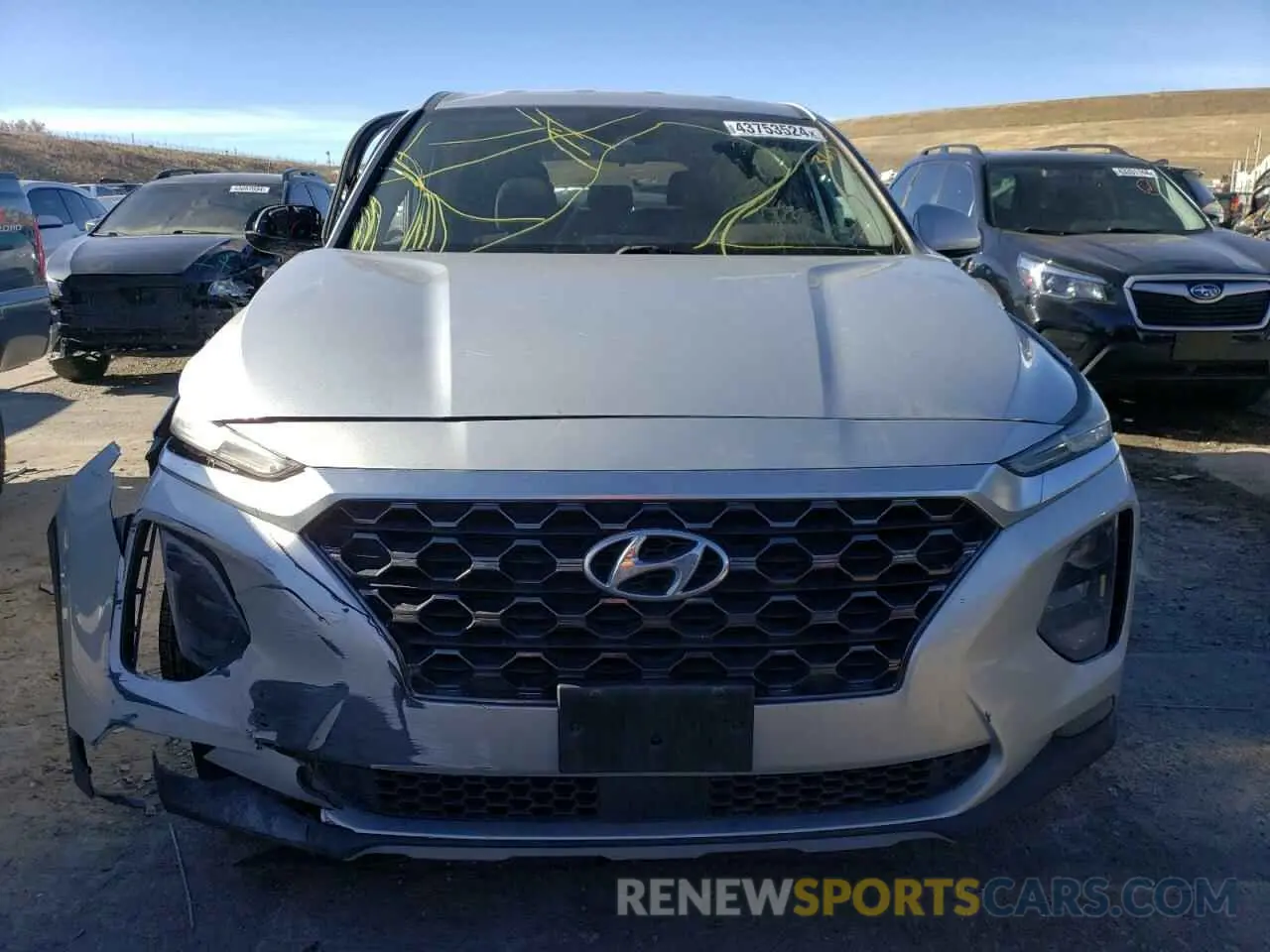 5 Photograph of a damaged car 5NMS3CAD2KH009854 HYUNDAI SANTA FE 2019
