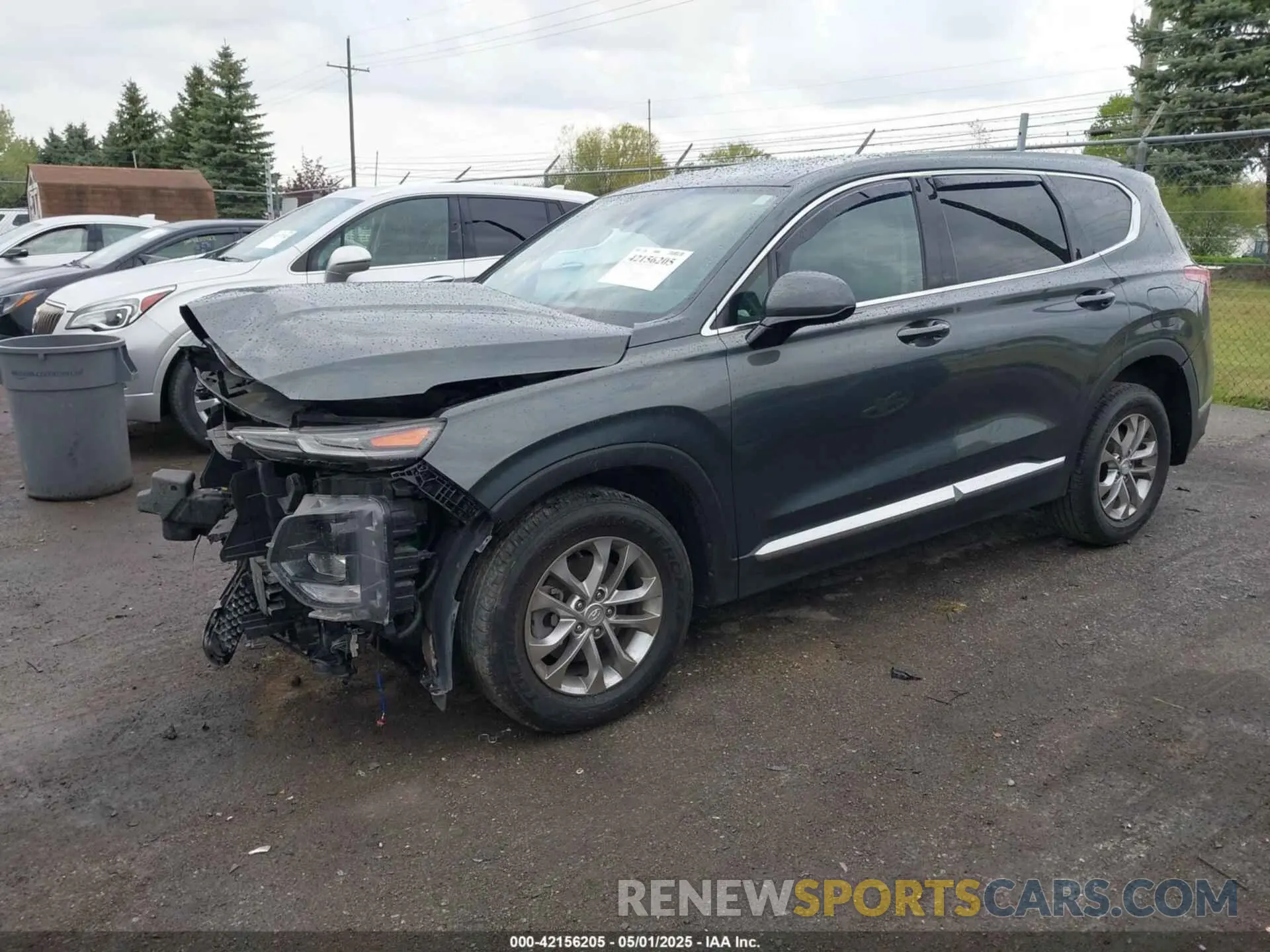 2 Photograph of a damaged car 5NMS3CAD4KH075239 HYUNDAI SANTA FE 2019
