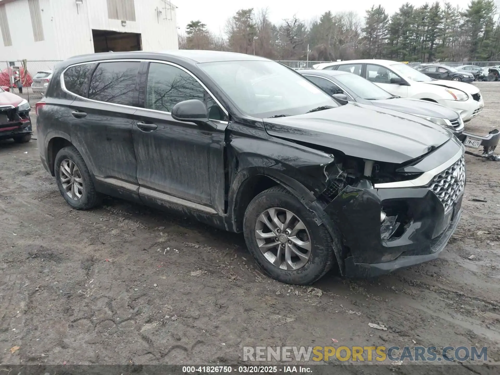 1 Photograph of a damaged car 5NMS3CAD4KH081736 HYUNDAI SANTA FE 2019