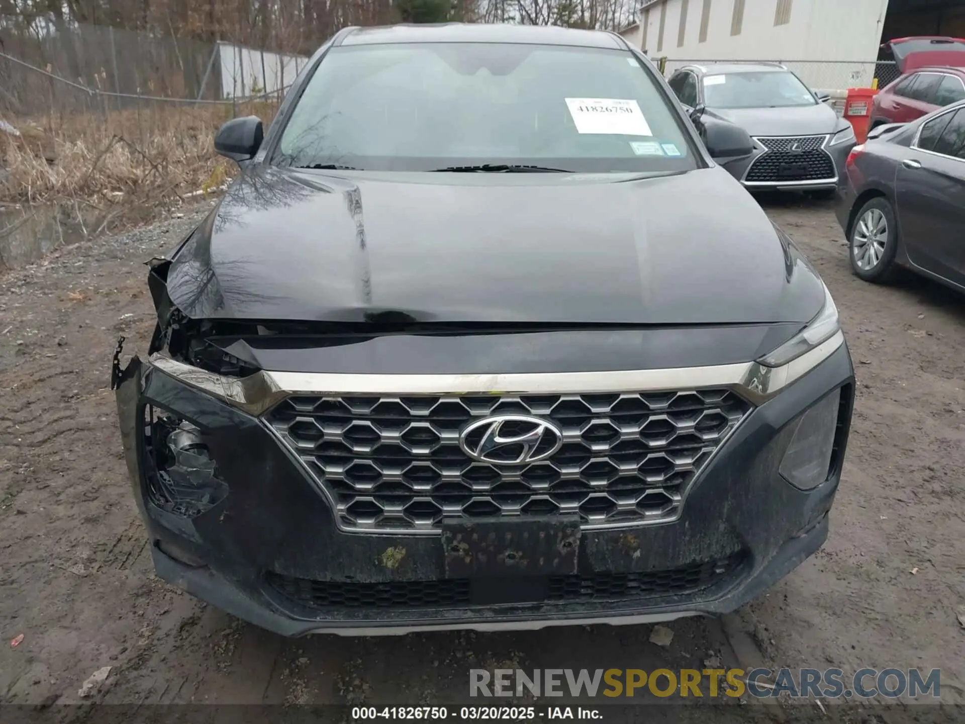 6 Photograph of a damaged car 5NMS3CAD4KH081736 HYUNDAI SANTA FE 2019