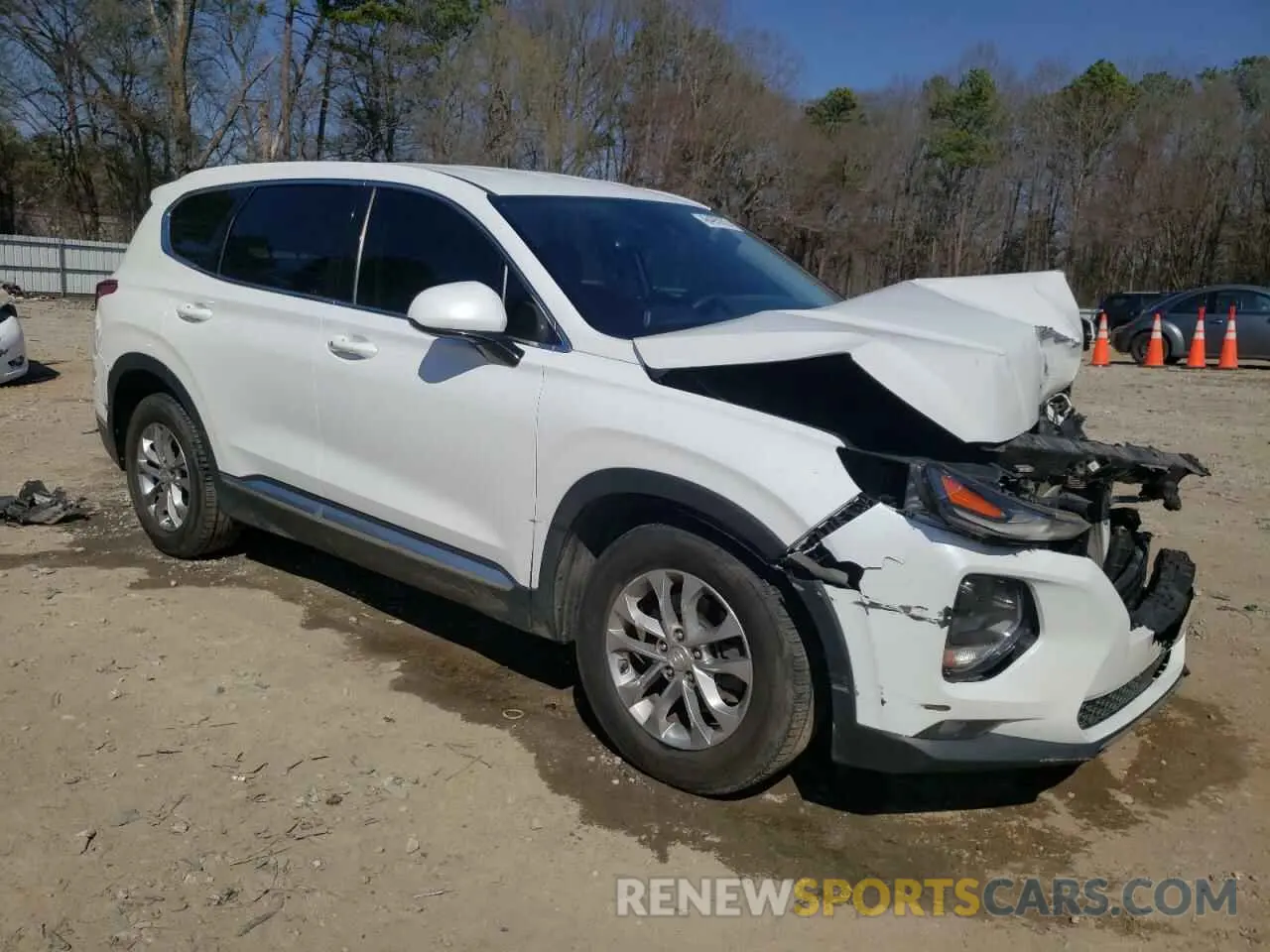 4 Фотография поврежденного автомобиля 5NMS3CAD5KH001232 HYUNDAI SANTA FE 2019