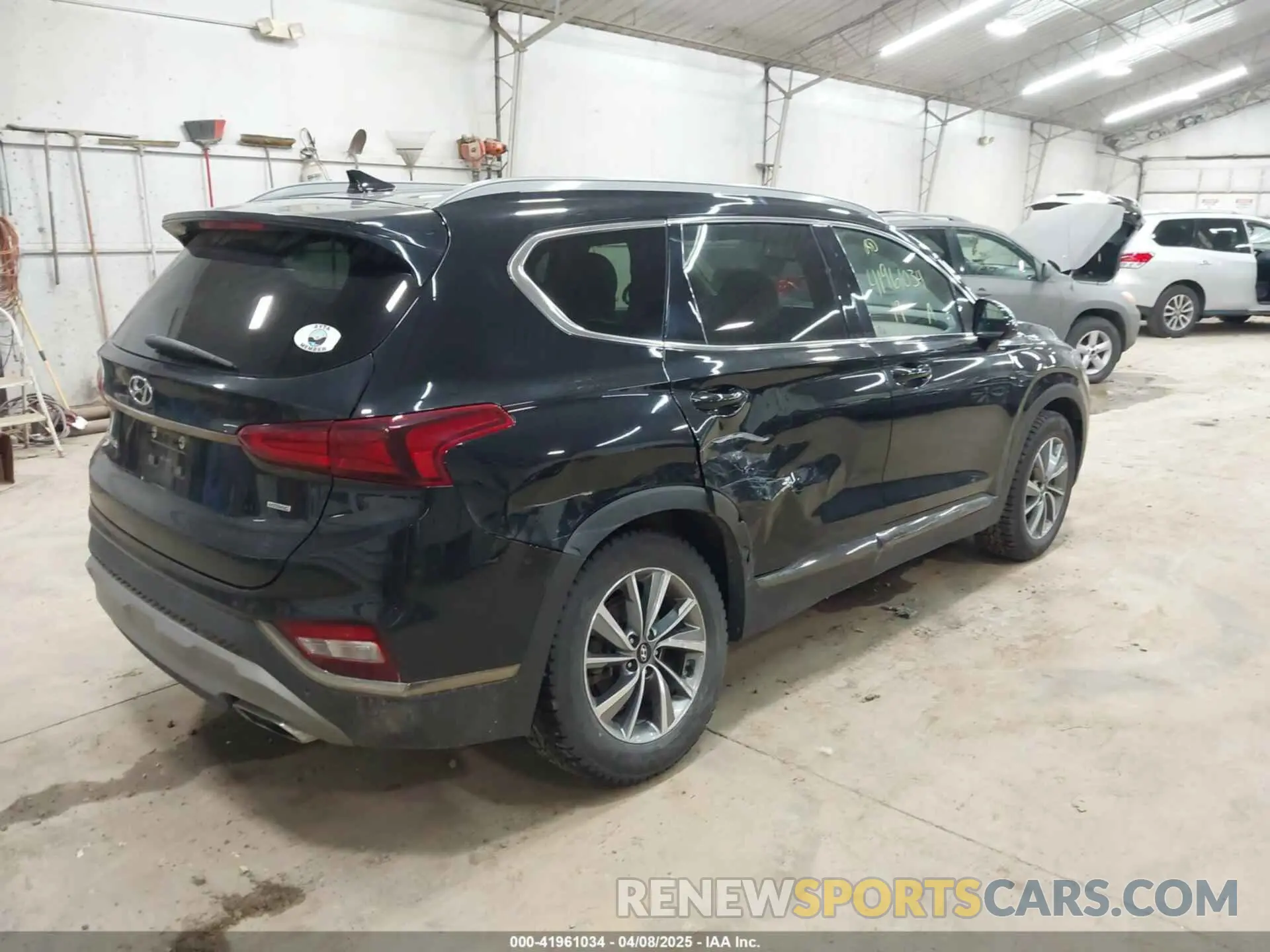 4 Фотография поврежденного автомобиля 5NMS3CAD7KH032269 HYUNDAI SANTA FE 2019
