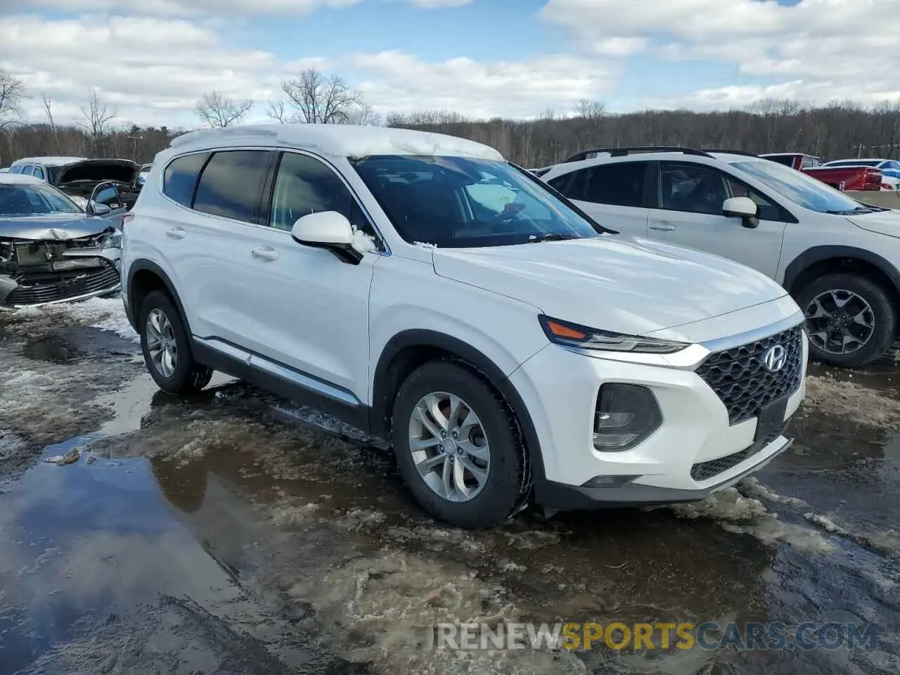 4 Фотография поврежденного автомобиля 5NMS3CAD7KH082007 HYUNDAI SANTA FE 2019
